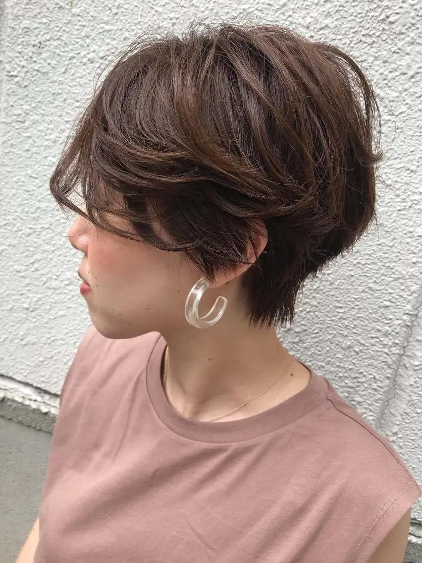 ショート ショートヘア カット ヘアカラー トリートメント ayane⭐️ボブ・ ショート・パーマのヘアスタイル