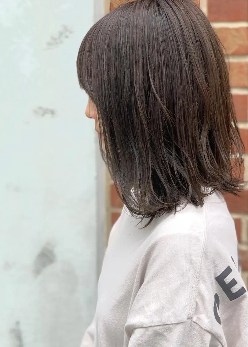 ミディアム カラー パーマ ヘアアレンジ アクアカラー ミント 心斎橋/縮毛矯正/ 髪質改善　吉見勇亮のヘアスタイル
