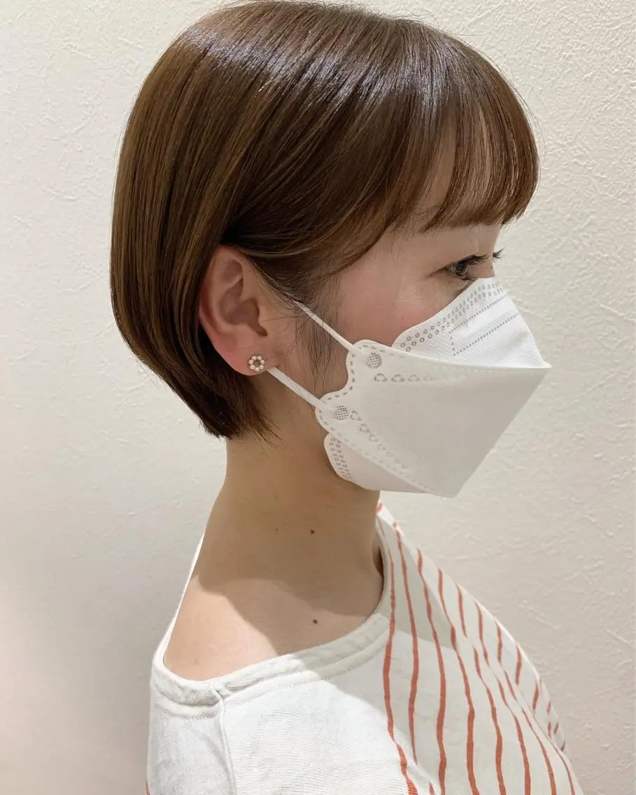 ショート カラー ショートボブ ボブ ショートヘア hubhair レイヤー/透明感のヘアスタイル