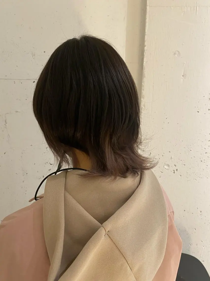 ミディアム カラー ヘアカラー トリートメント ヘアセット ナチュラル/韓国💎 haruka 💎のヘアスタイル
