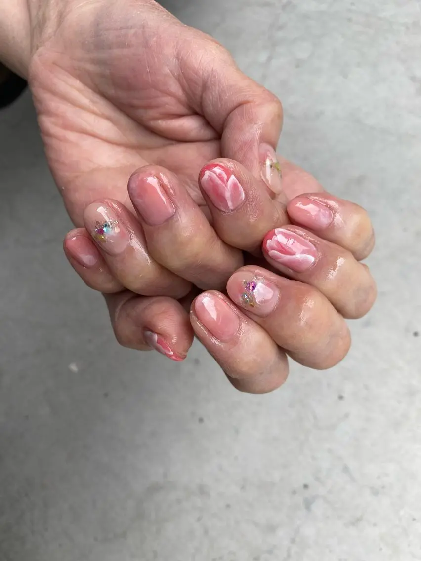 ネイル ハンドネイル nailsalon ∞ ﾐｶﾅﾙ ∞のネイルデザイン