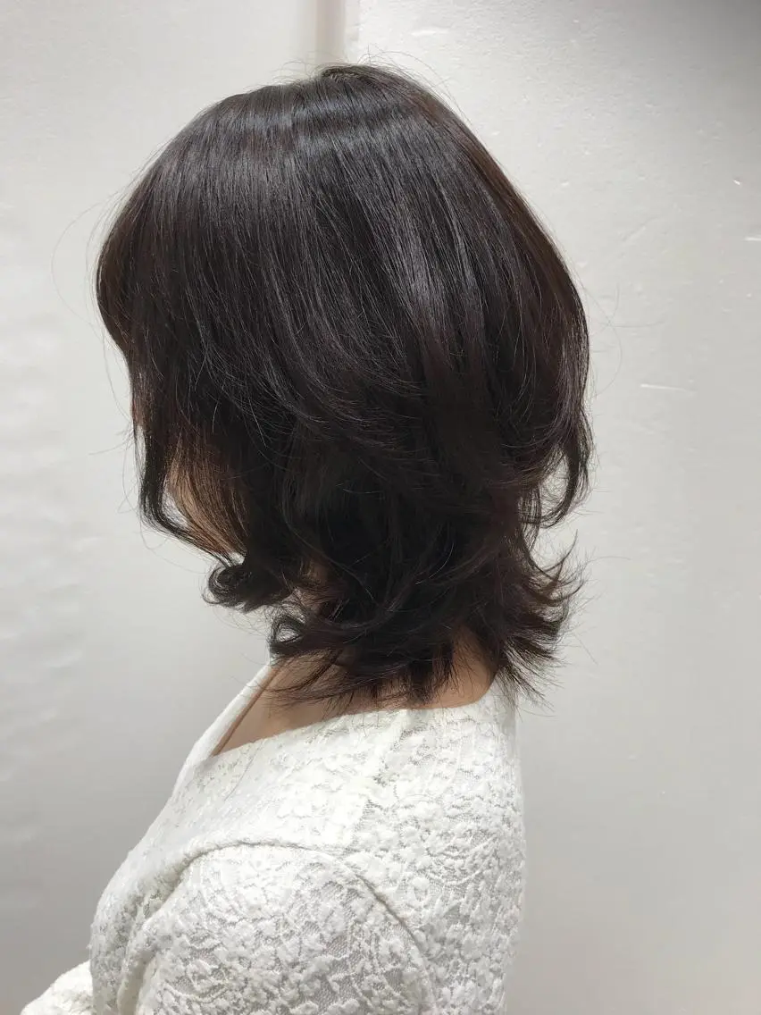 ミディアム ミディアムレイヤー レイヤーカット 中野 克也のヘアスタイル