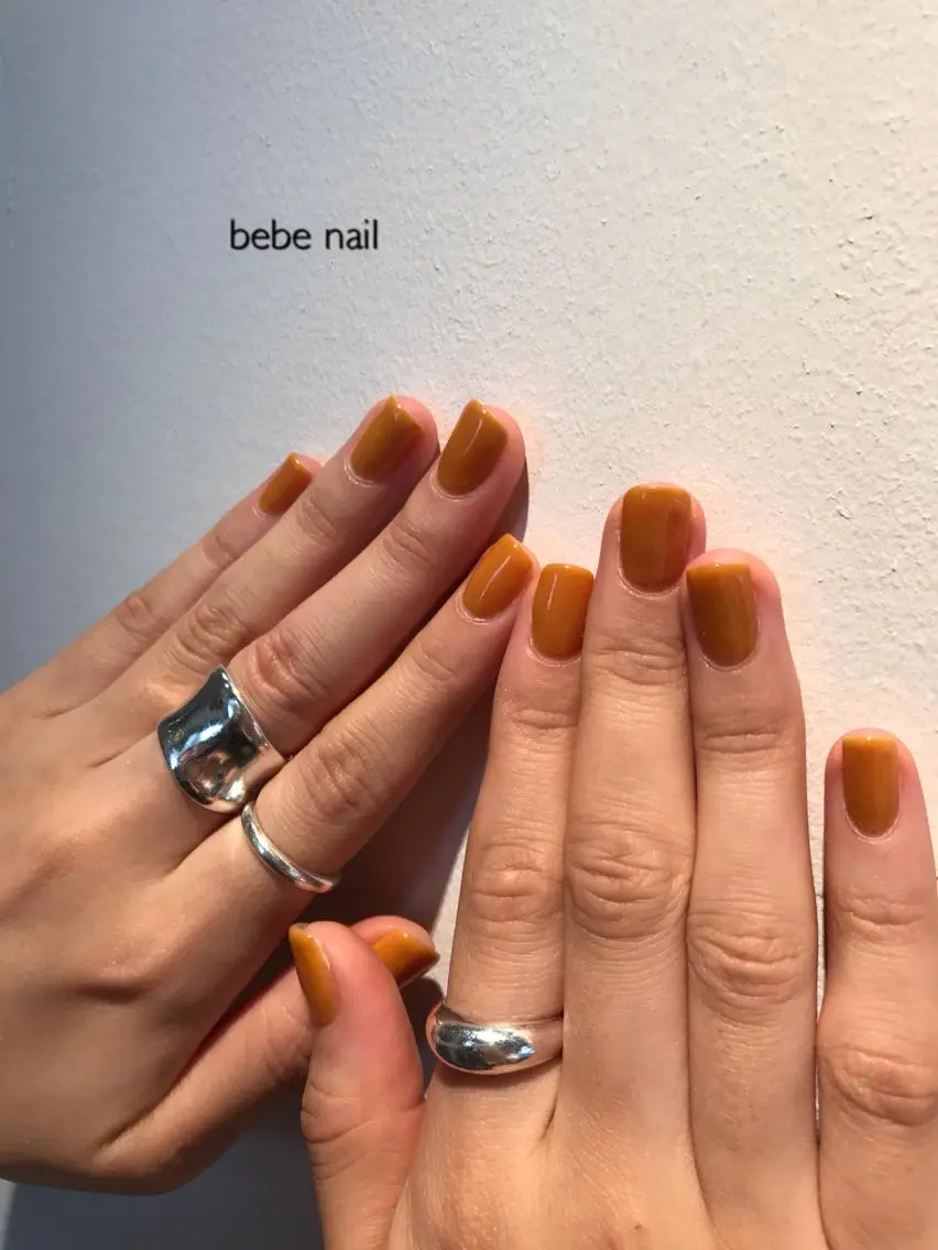 ネイル ワンカラーネイル 夏ネイル ハンドネイル Ann nailのネイルデザイン