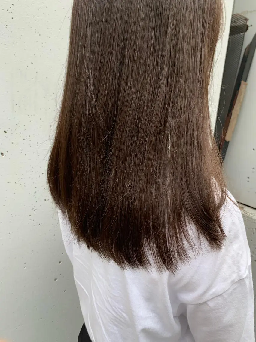 セミロング カラー ベージュカラー 透明感カラー 似合わせカラー🫶 小川千波のヘアスタイル