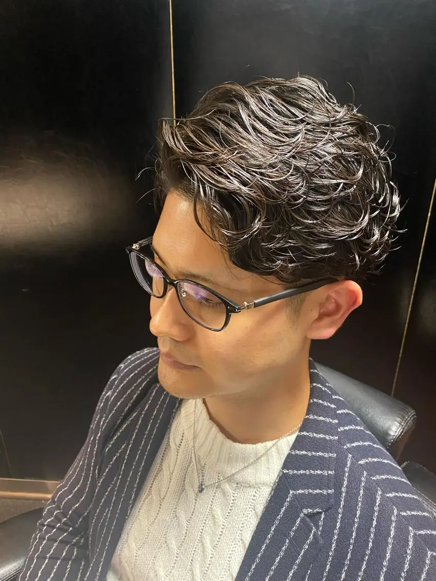 パーマ メンズ 成田 知佳のヘアスタイル