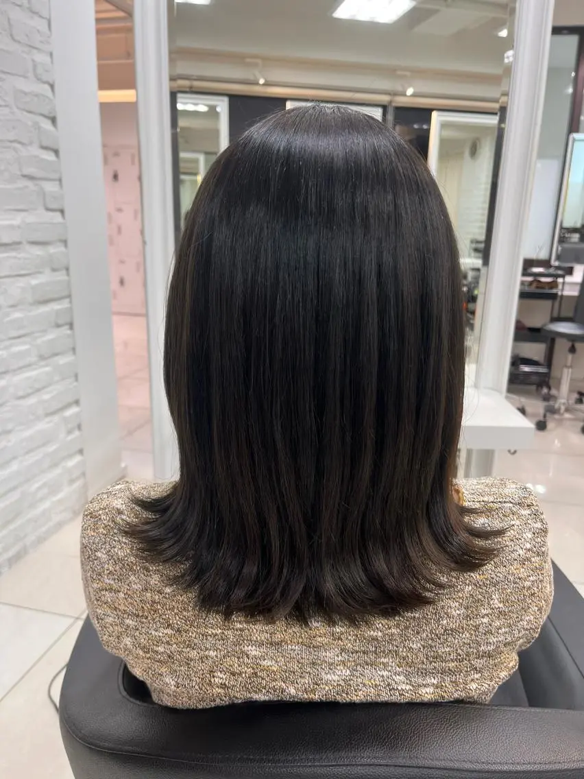 ミディアム カラー ブラウンカラー グレージュ オリーブグレージュ オリーブグレー カット ヘアカラー トリートメント 【メンズ縮毛矯正/ Ryoka】のヘアスタイル