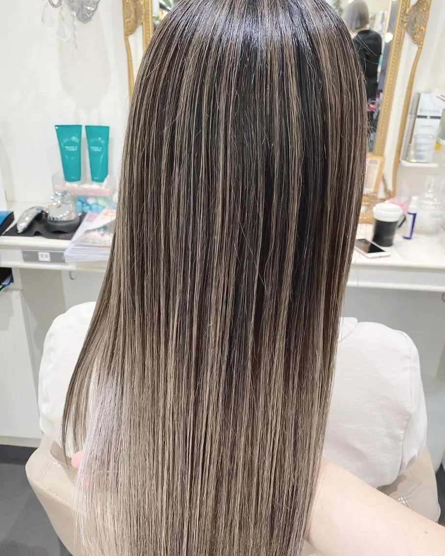 ロング カラー 髪質改善 ヘアカラー トリートメント 高橋凜/髪質改善/ 縮毛矯正/カラーのヘアスタイル