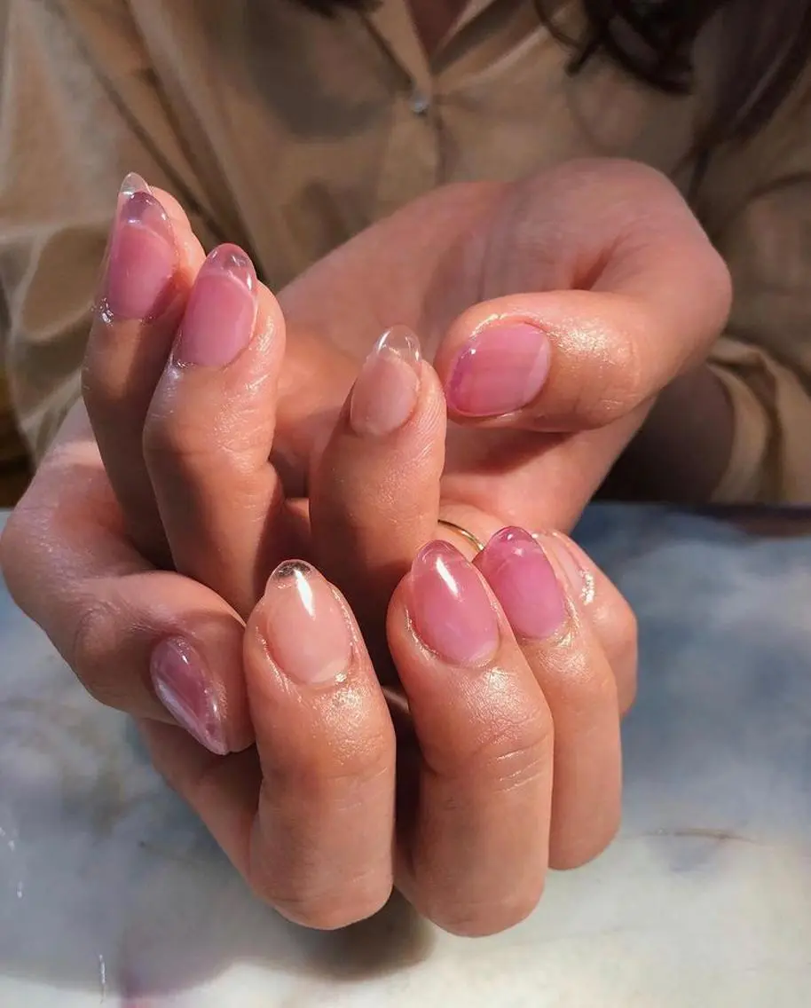 ネイル クリアネイル フレンチネイル eiji nailのネイルデザイン