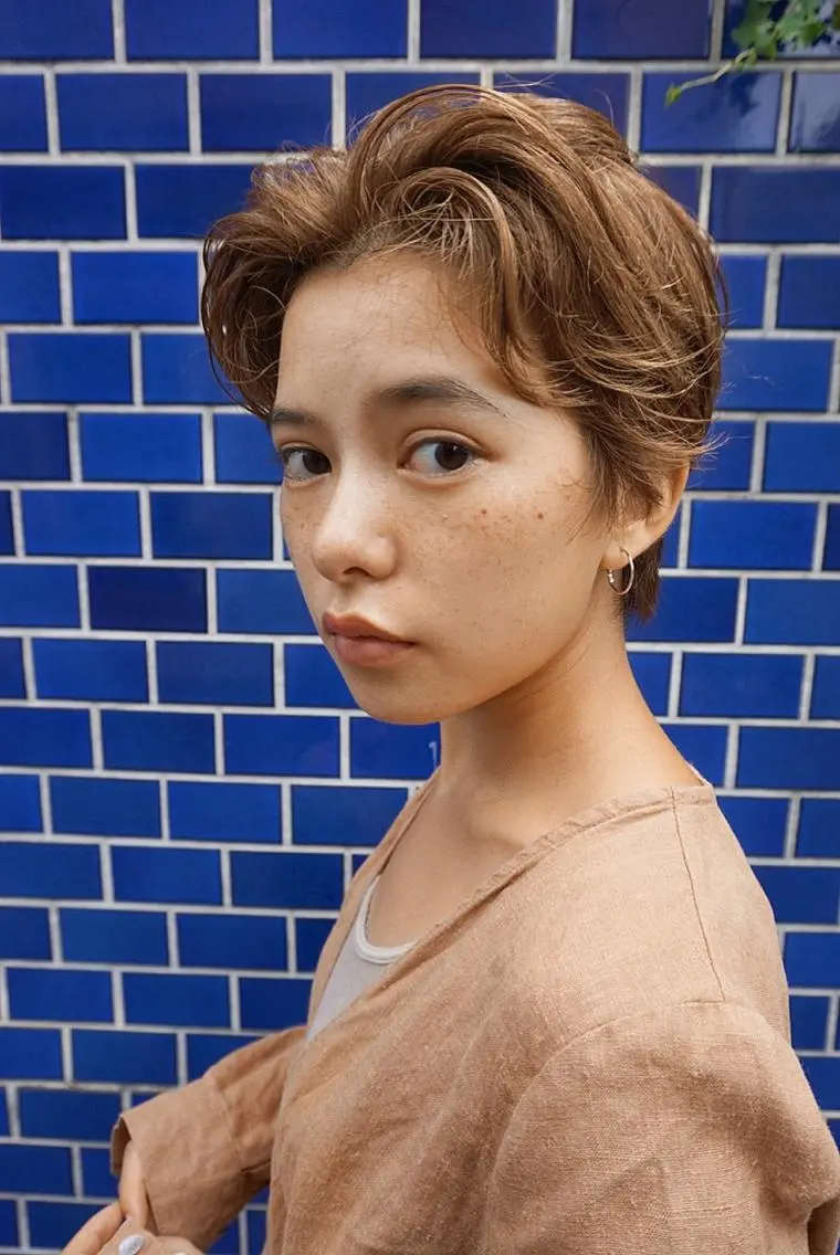 ショート カラー ハンサムショート ショートヘア ヘアカラー トリートメント コジマ ダイスケのヘアスタイル