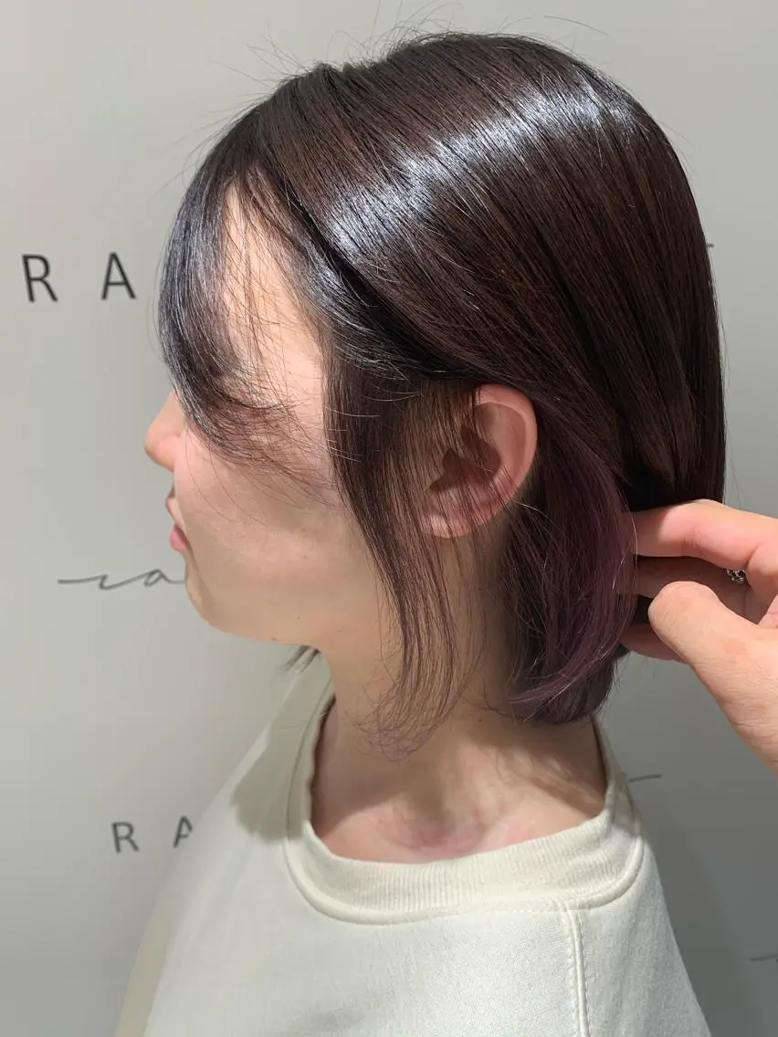 ショート 斉藤大河 カラー/縮毛矯正のヘアスタイル