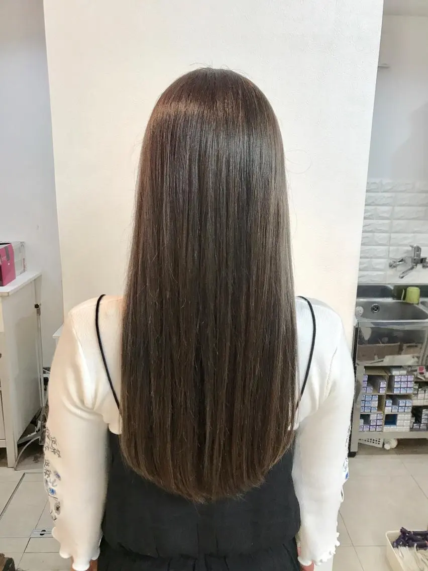 ロング カラー カット ヘアカラー トリートメント 平田 健一のヘアスタイル