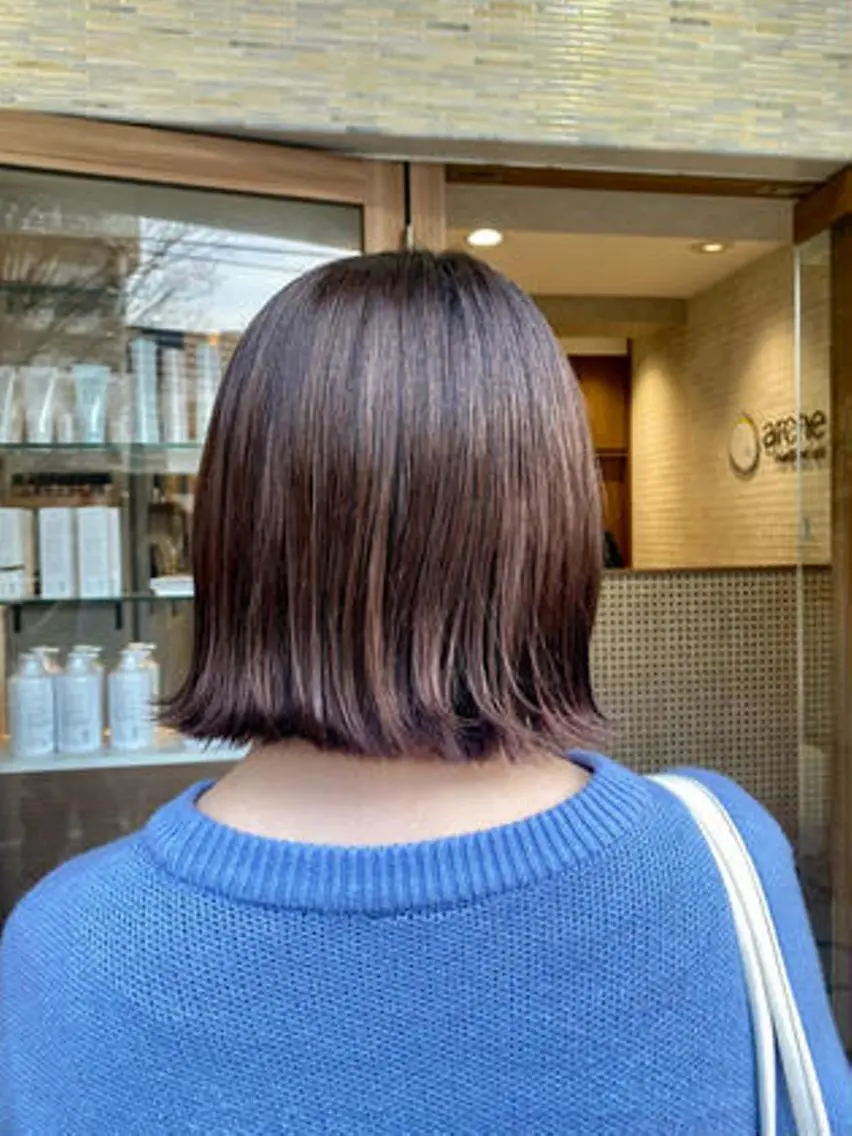 ショート 髪質改善/艶カラー ⚡️コメス/錦糸町のヘアスタイル
