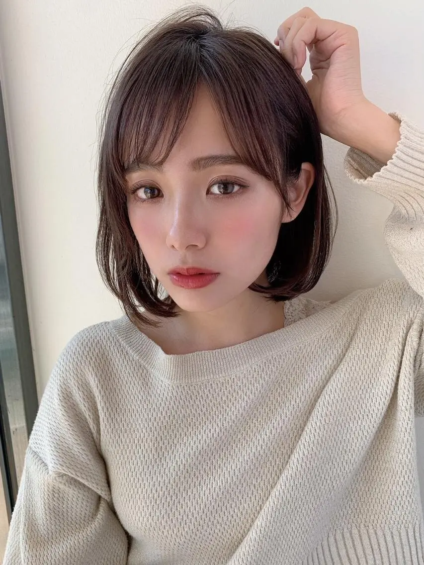 ショート ボブ カット トリートメント _WHITE＋ 南海難波店のヘアスタイル