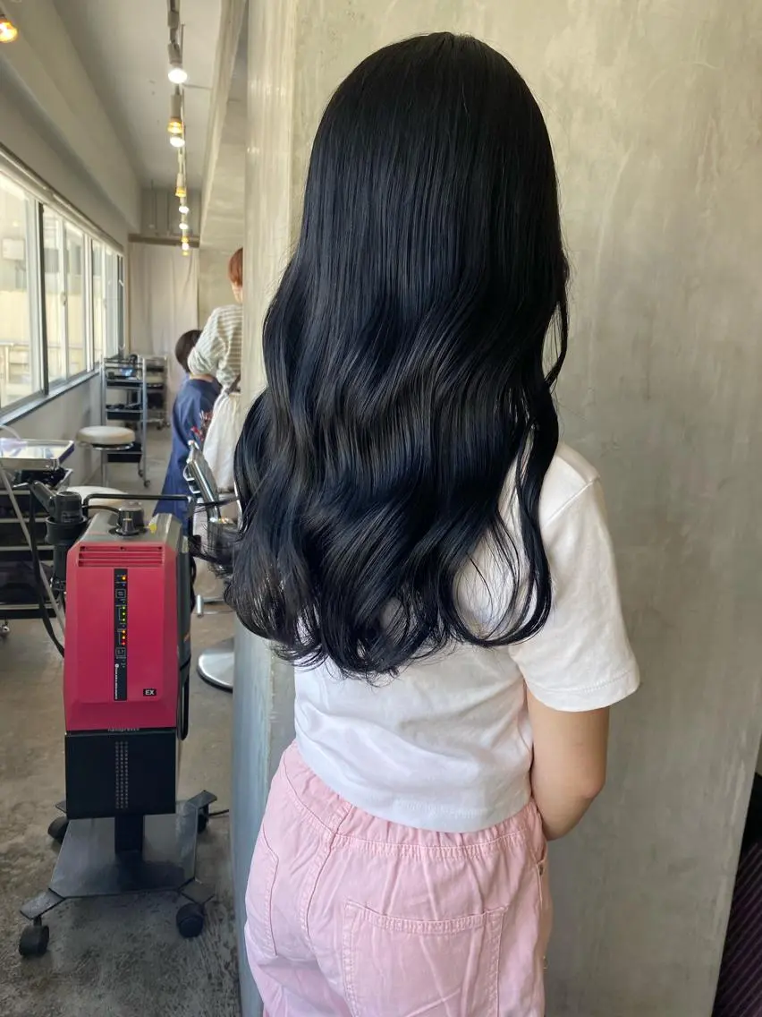 ロング レイヤーカット 【縮毛矯正髪質改善】 中山健太のヘアスタイル