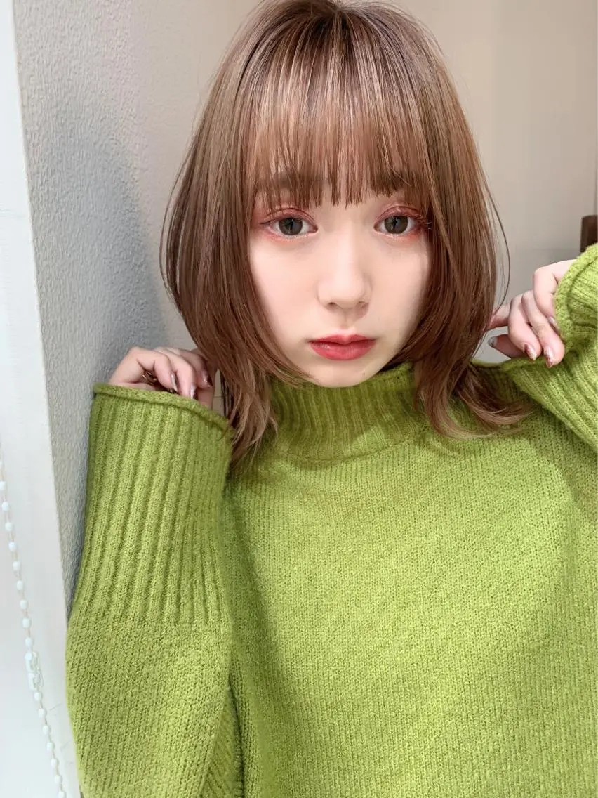 ミディアム カラー 髪質改善☆ 縮毛矯正miyuのヘアスタイル
