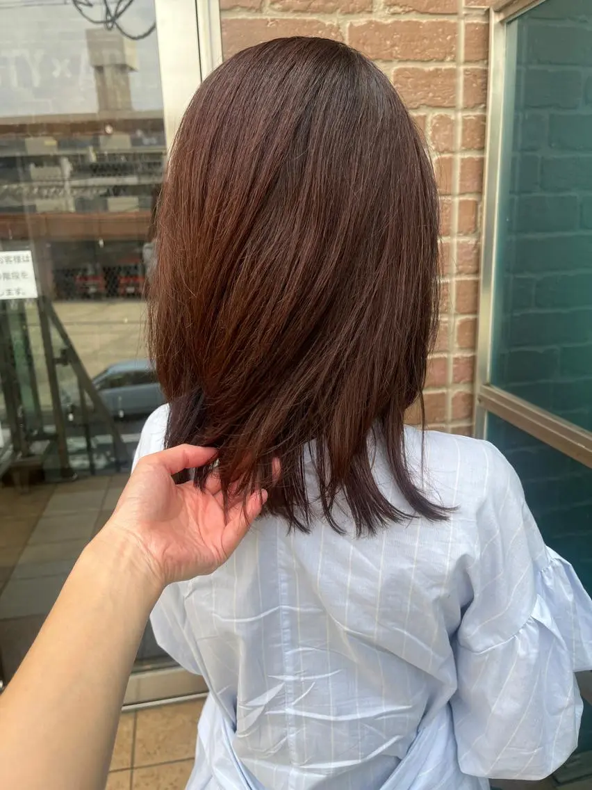 ミディアム カラー パーマ ヘアアレンジ メンズ キッズ ネイル マツエク・マツパ アイブロウ メンズブリーチ メンズハイライト メンズインナーカラー メンズ韓国風 ブリーチ 久木原 ゆりのヘアスタイル