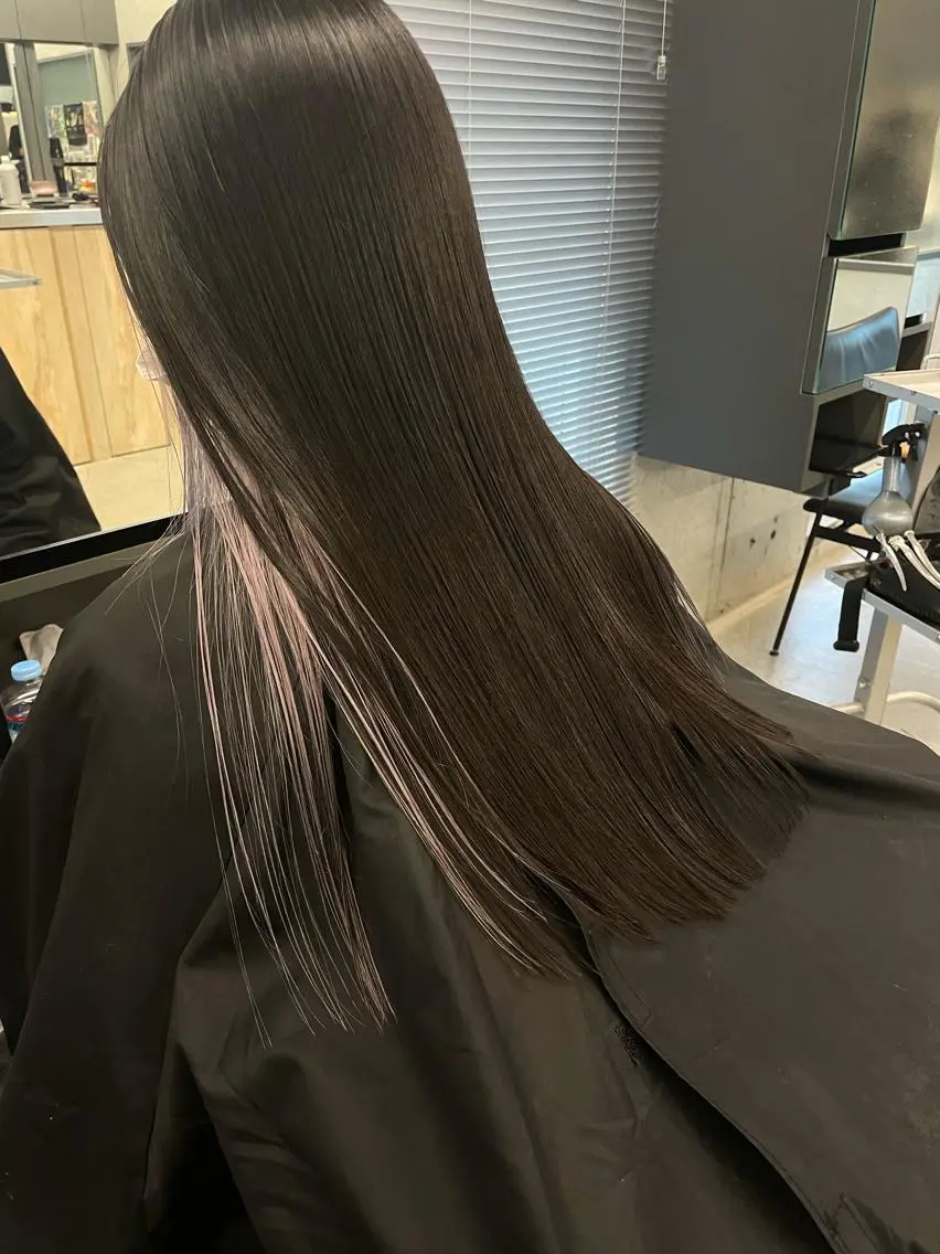 セミロング カラー カット ヘアカラー トリートメント 佐伯 和佳のヘアスタイル