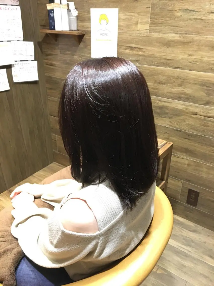 カラー 箕面駅徒歩7分カプロ 三好美鈴のヘアスタイル