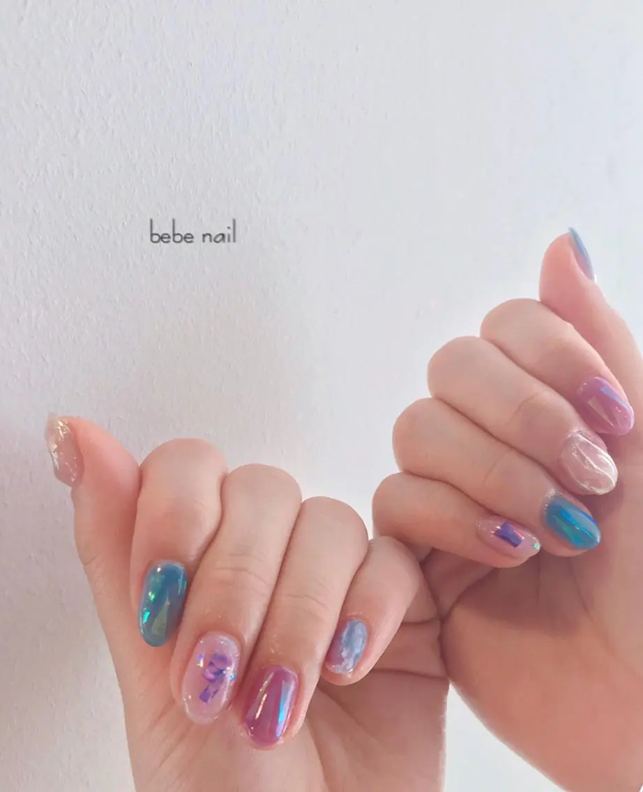 ネイル アートネイル ニュアンスネイル 春ネイル Ann nailのネイルデザイン