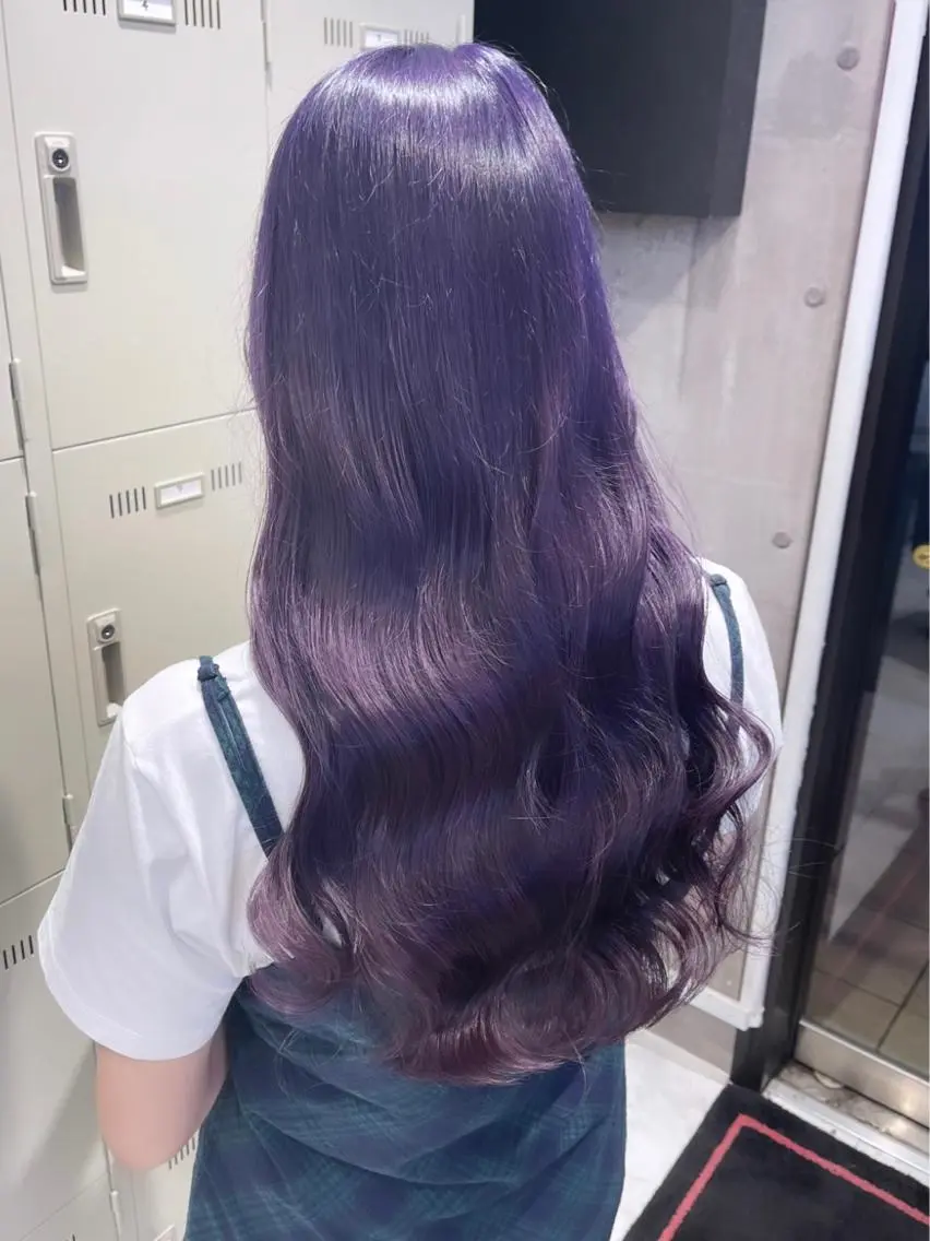 ロング カラー パーマ ヘアアレンジ メンズ キッズ ネイル マツエク・マツパ アイブロウ レイヤー/ダブル カラー/YURINAのヘアスタイル