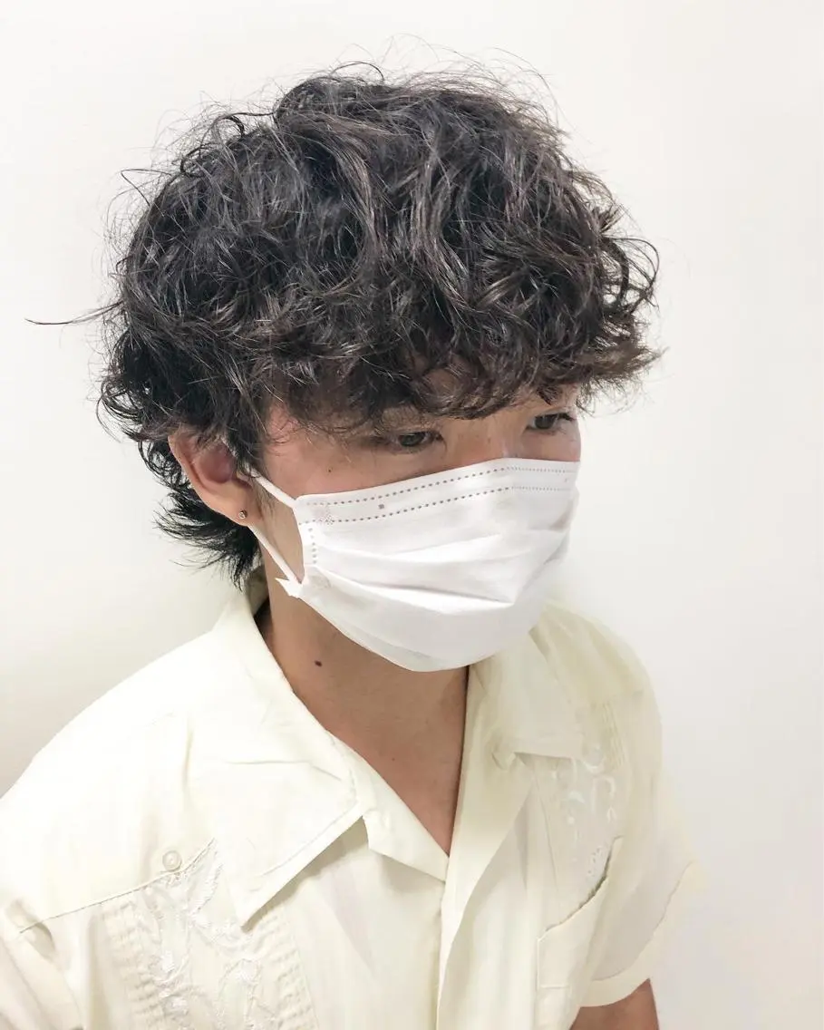 パーマ ヘアアレンジ メンズ カット パーマ トリートメント ヘアセット メンズ特化✂️栗原 侑也のヘアスタイル