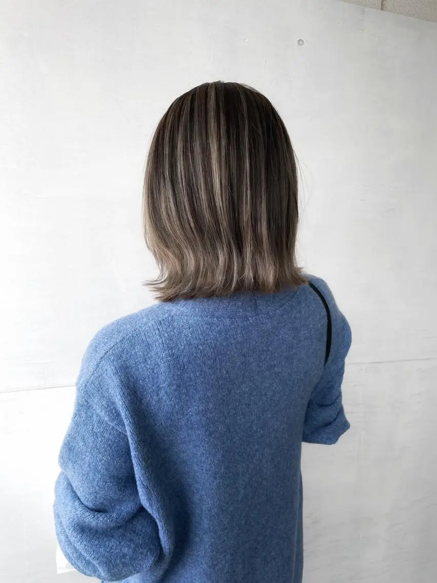 ミディアム カラー かわさき ともやのヘアスタイル