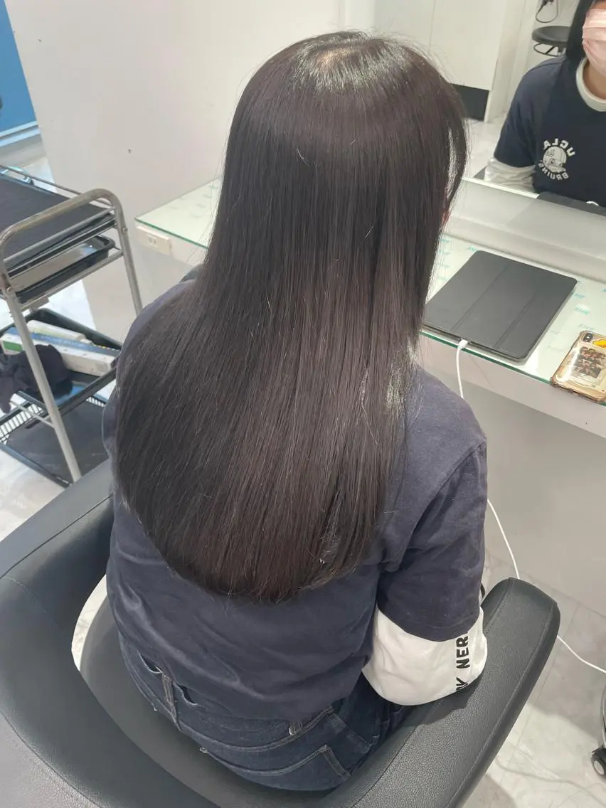 ロング カラー 乾かすだけで美髪✨ 髪質改善専門/鈴木遼のヘアスタイル