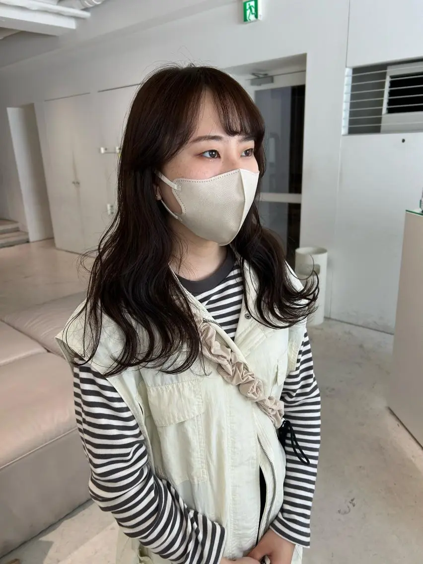 ロング カラー ベージュカラー ラベンダーカラー ラベンダーベージュ カット ヘアカラー トリートメント 透明感カラー🫧 nanohaのヘアスタイル