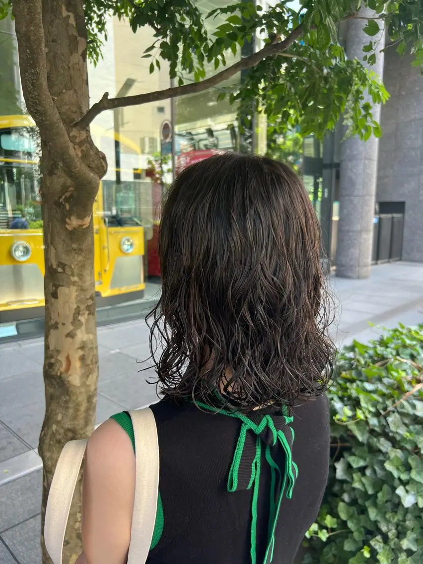 ミディアム パーマ 髪質改善美容師/塚平 陽叶里のヘアスタイル