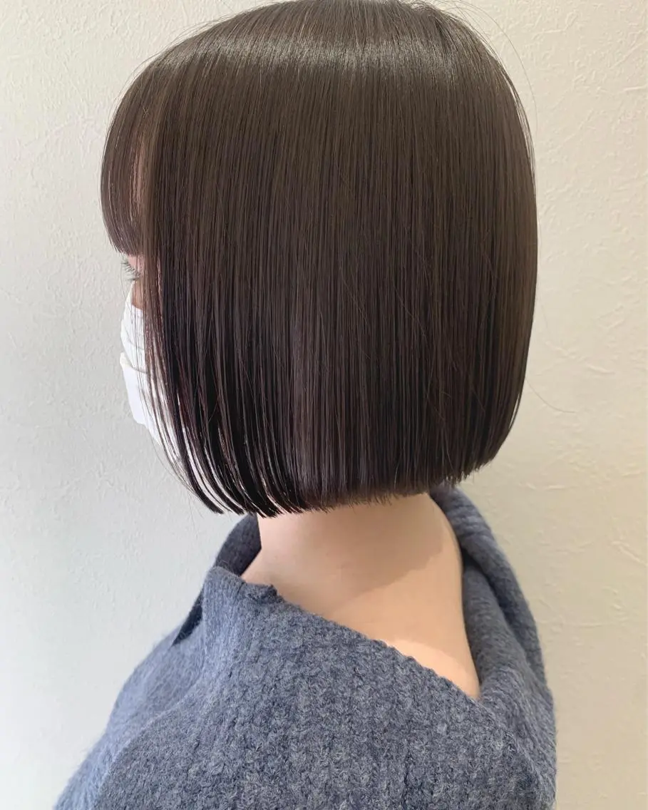 ショート カラー 透明感カラー ラベンダーカラー ボブ hubhair レイヤー/透明感のヘアスタイル