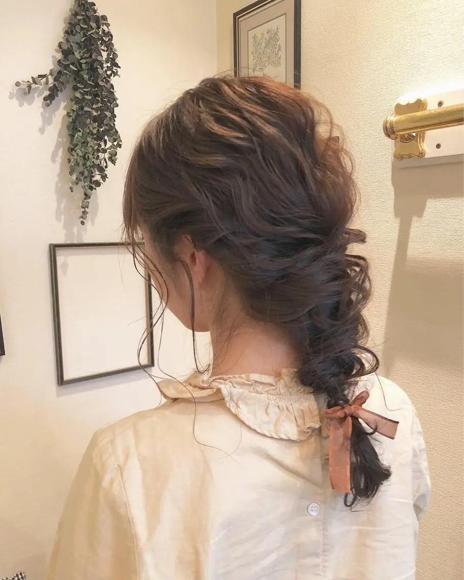 セミロング ヘアアレンジ ヘアセット Takagi Nanamiのその他イメージ