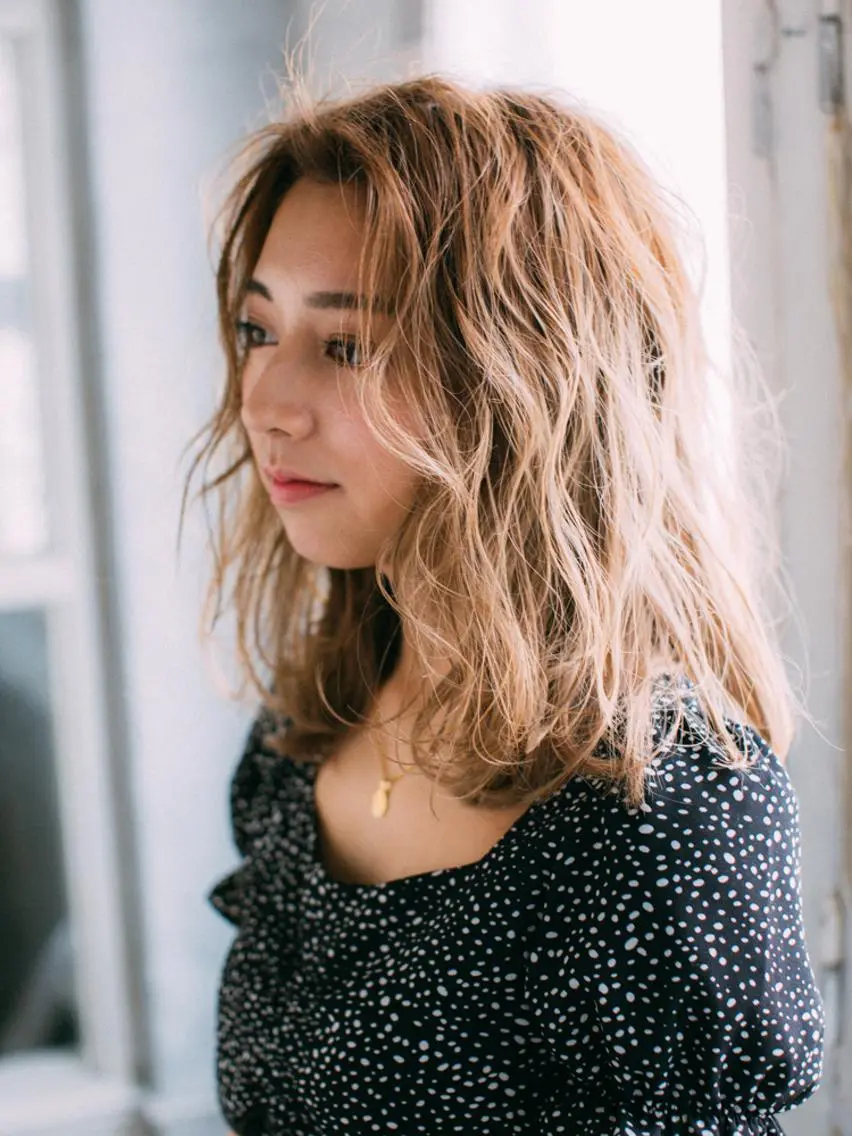 ミディアム カラー パーマ 北九州美容室 🕊️わかな✂︎のヘアスタイル