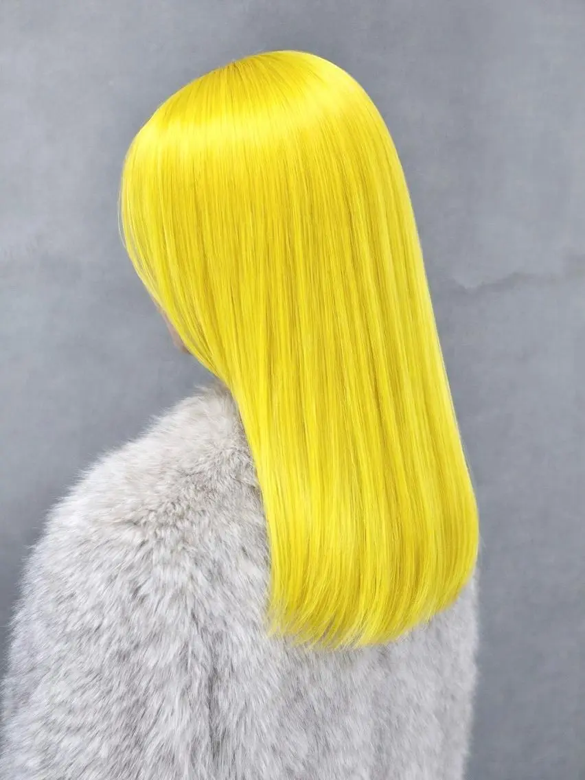 セミロング カラー ダブルカラー ハイトーンカラー 顔まわりレイヤー 顔周りカット レイヤーカット カット ヘアカラー トリートメント ITbyALBUM 下北沢店のヘアスタイル