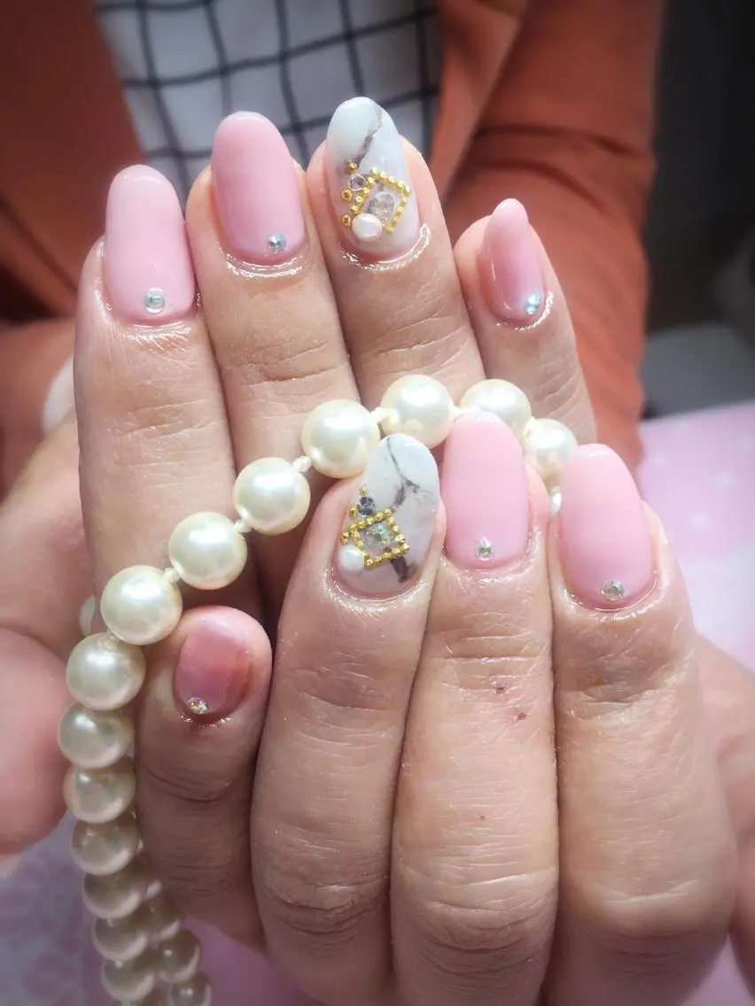 ネイル 大理石ネイル(マーブル) Naka Rieのネイルデザイン
