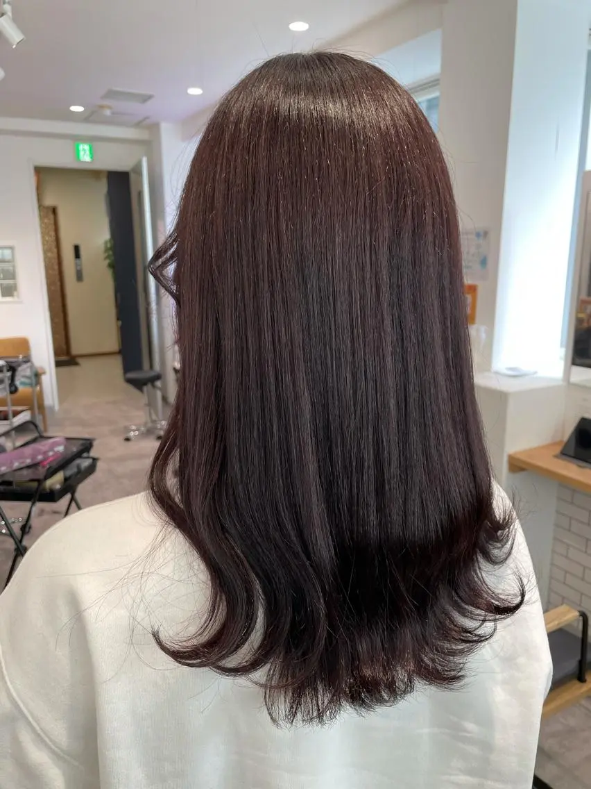 ロング カラー バイオレットカラー ヘアカラー 京都美容師 塩のヘアスタイル