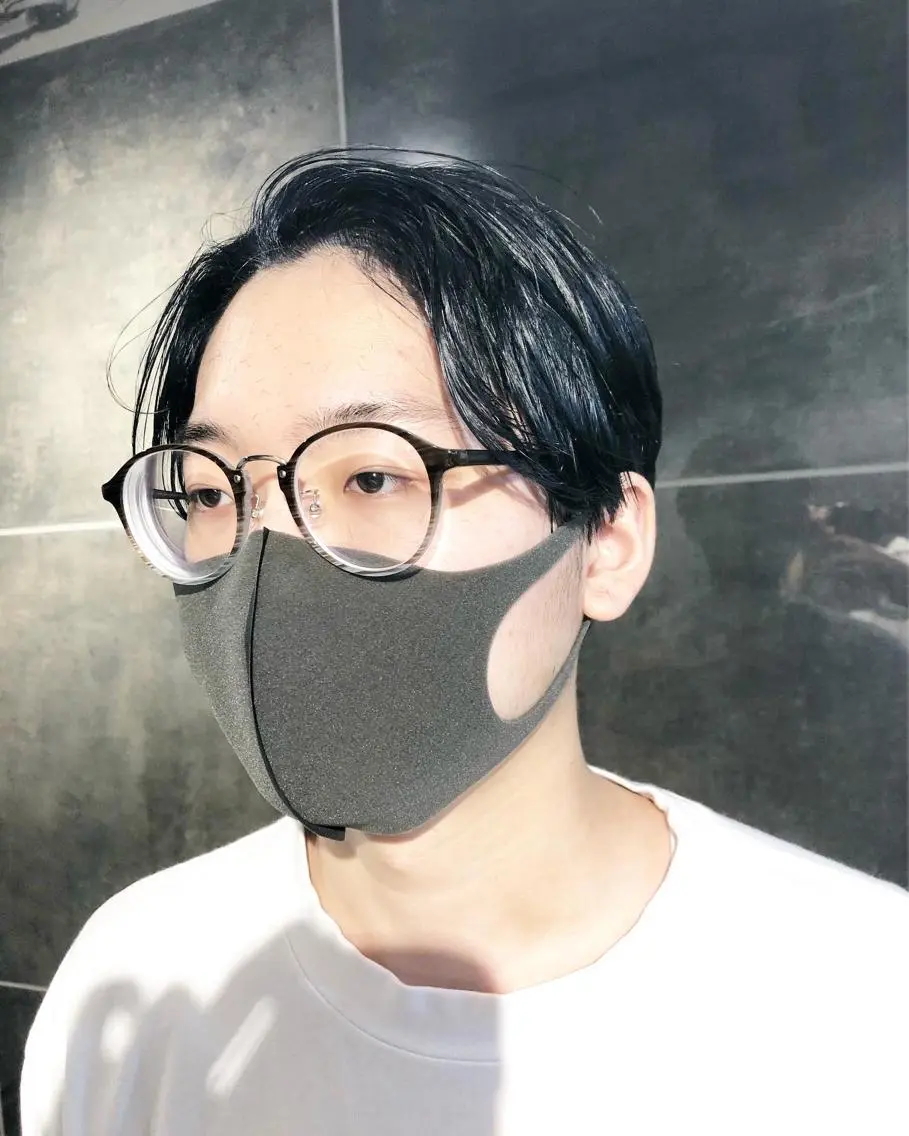 カラー ヘアアレンジ メンズ メンズブリーチ 黒髪 ブリーチ ブルーカラー ブルーブラック カット ヘアカラー トリートメント ヘアセット メンズ特化✂️栗原 侑也のヘアスタイル