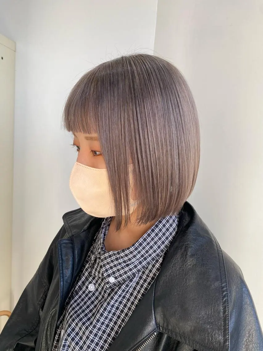 ショート カラー ヒラノホナミ 🫧透ける艶髪🫧のヘアスタイル