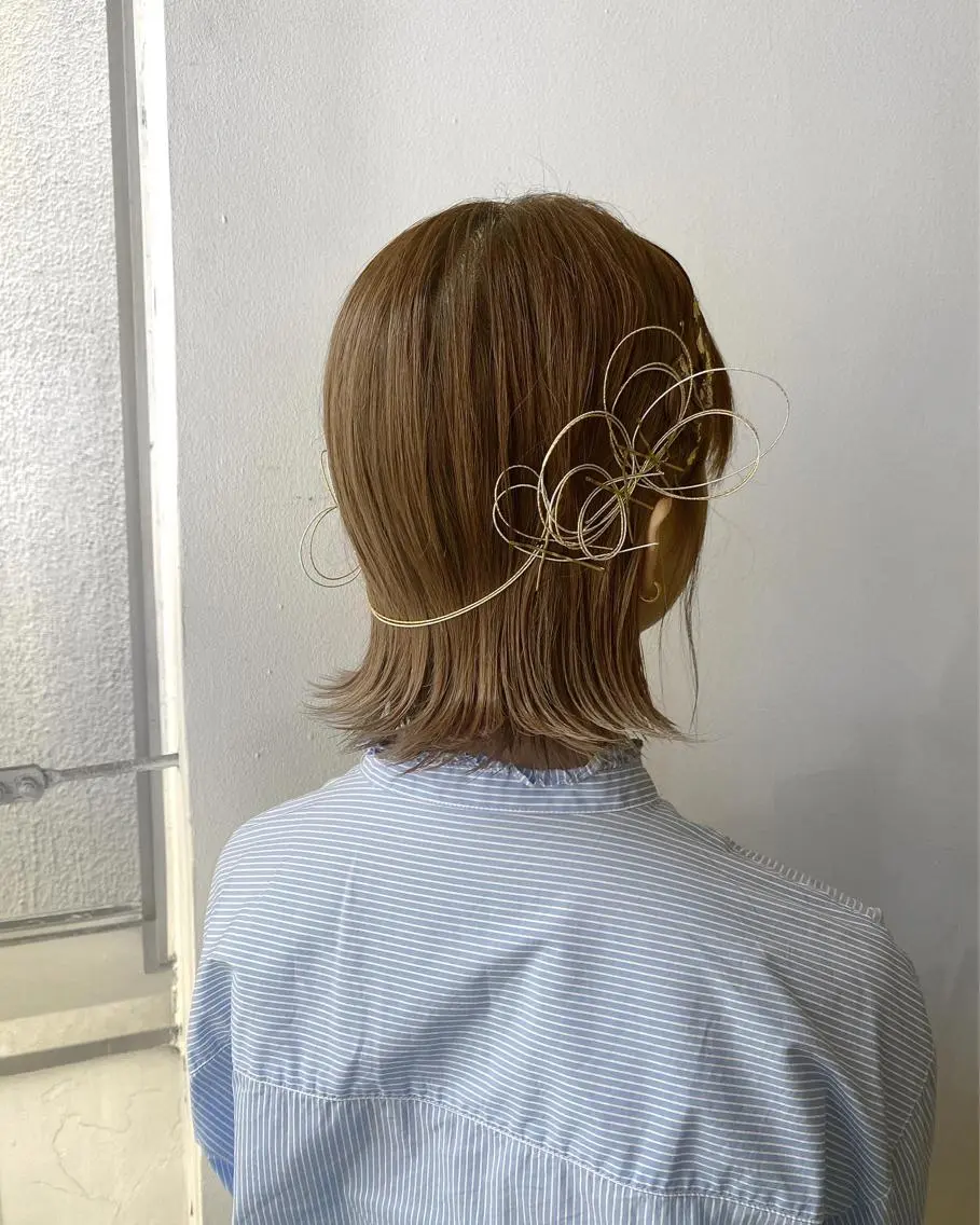 ショート ヘアアレンジ ボブ 🌸透明感艶 カラー🌸Yuukiのヘアスタイル