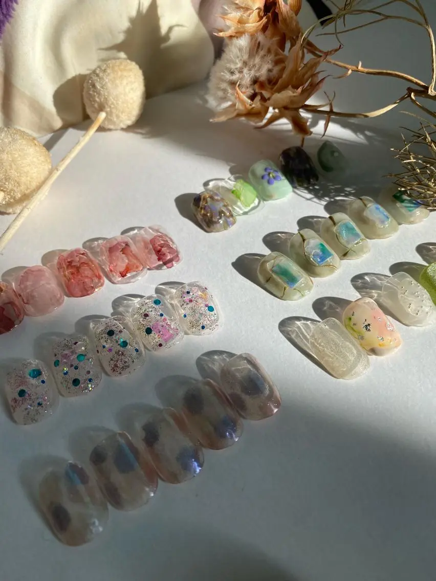 ネイル ニュアンスネイル 春ネイル ハンドネイル 草加ニュアンスネイル 🌚hersのネイルデザイン