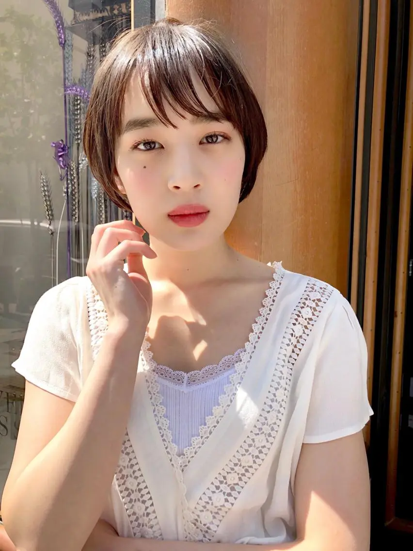 ショート 韓国風/髪質改善/ ナガヤアキラのヘアスタイル