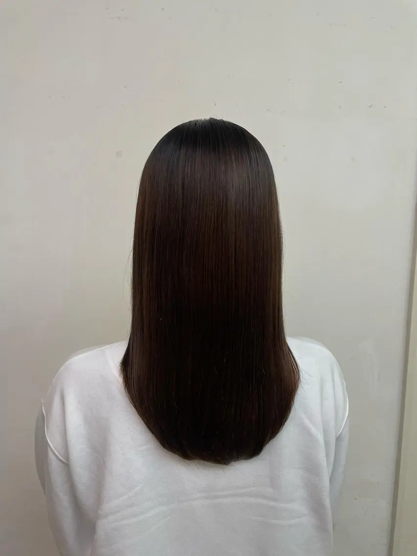 ロング カラー 透明感カラー トリートメント 酸熱トリートメント ヘアカラー トリートメント 川上拓真 ✂︎学芸大学のヘアスタイル