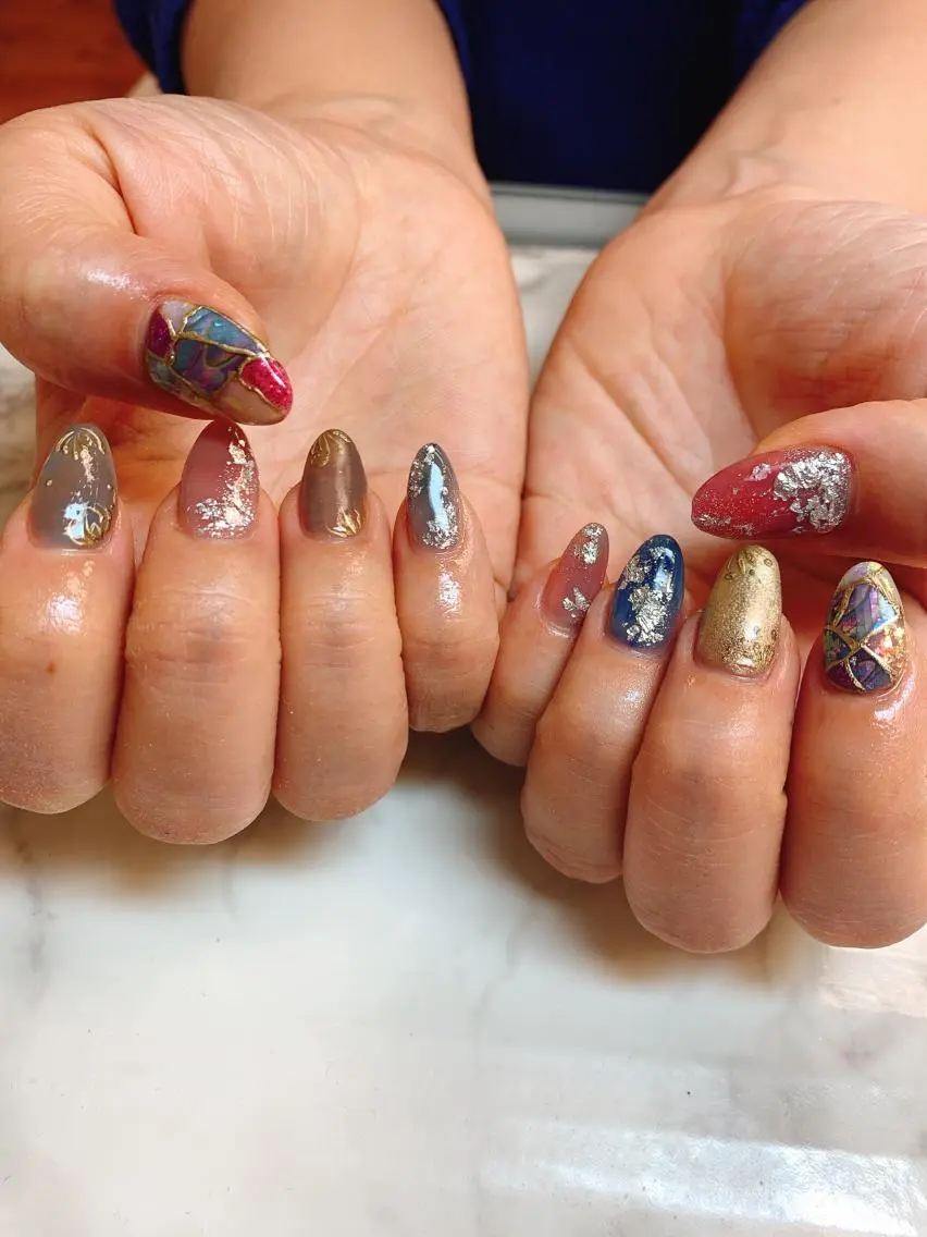 ネイル ニュアンスネイル Blancnail 江口のネイルデザイン