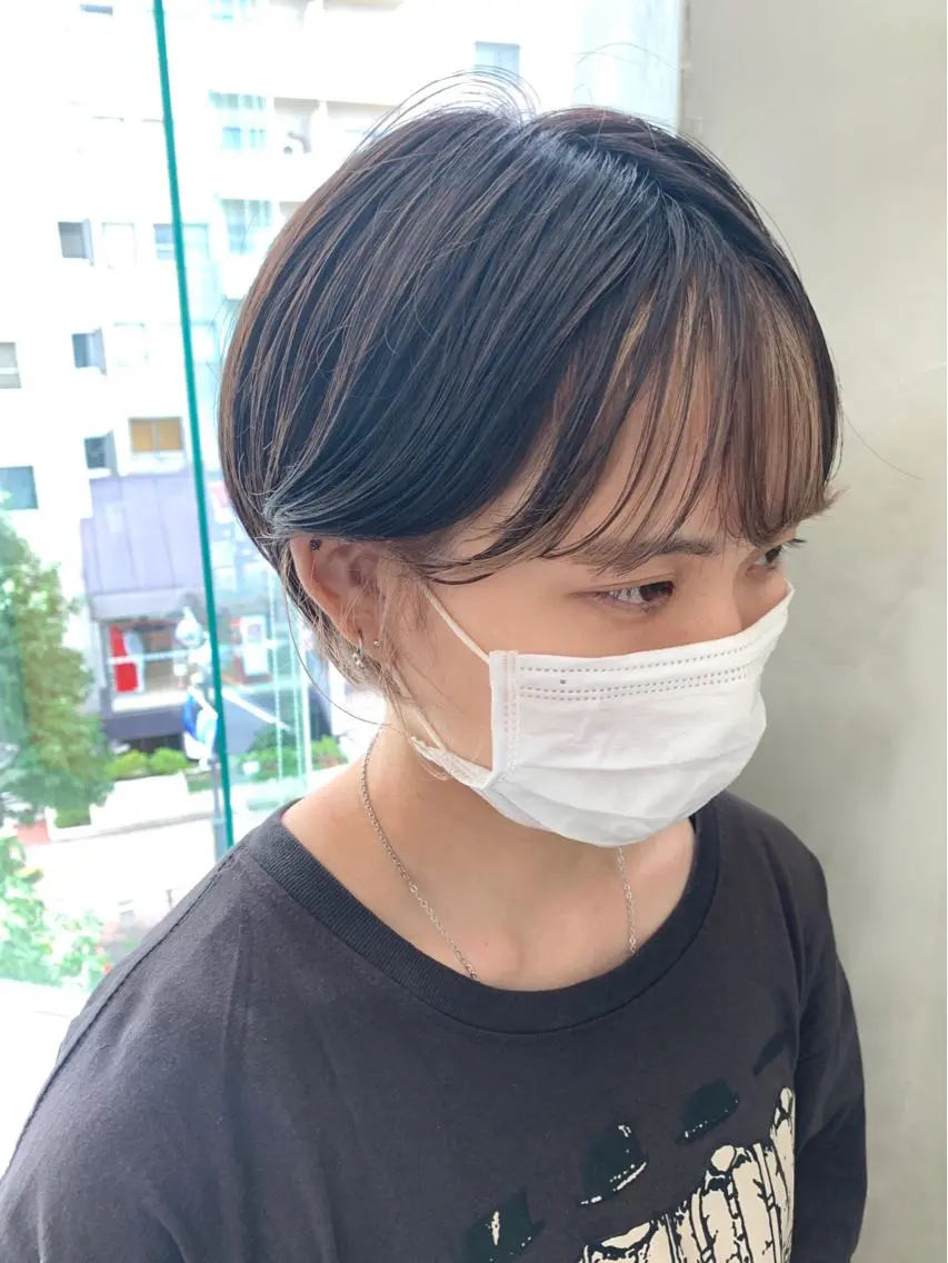 ショート カラー カット ヘアカラー トリートメント 🌿似合わせ透明感 カラー松本朋幸🌿のヘアスタイル