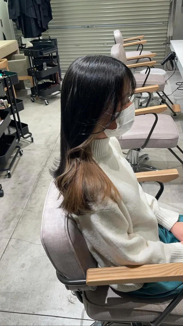 ロング hana🍑 ブリーチなしピンクのヘアスタイル
