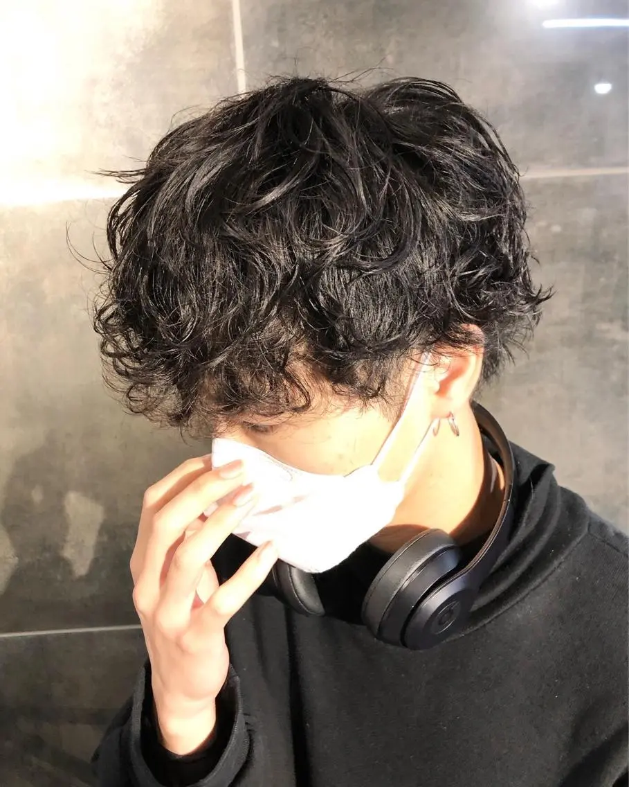 パーマ ヘアアレンジ メンズ カット パーマ トリートメント ヘアセット メンズ特化✂️栗原 侑也のヘアスタイル