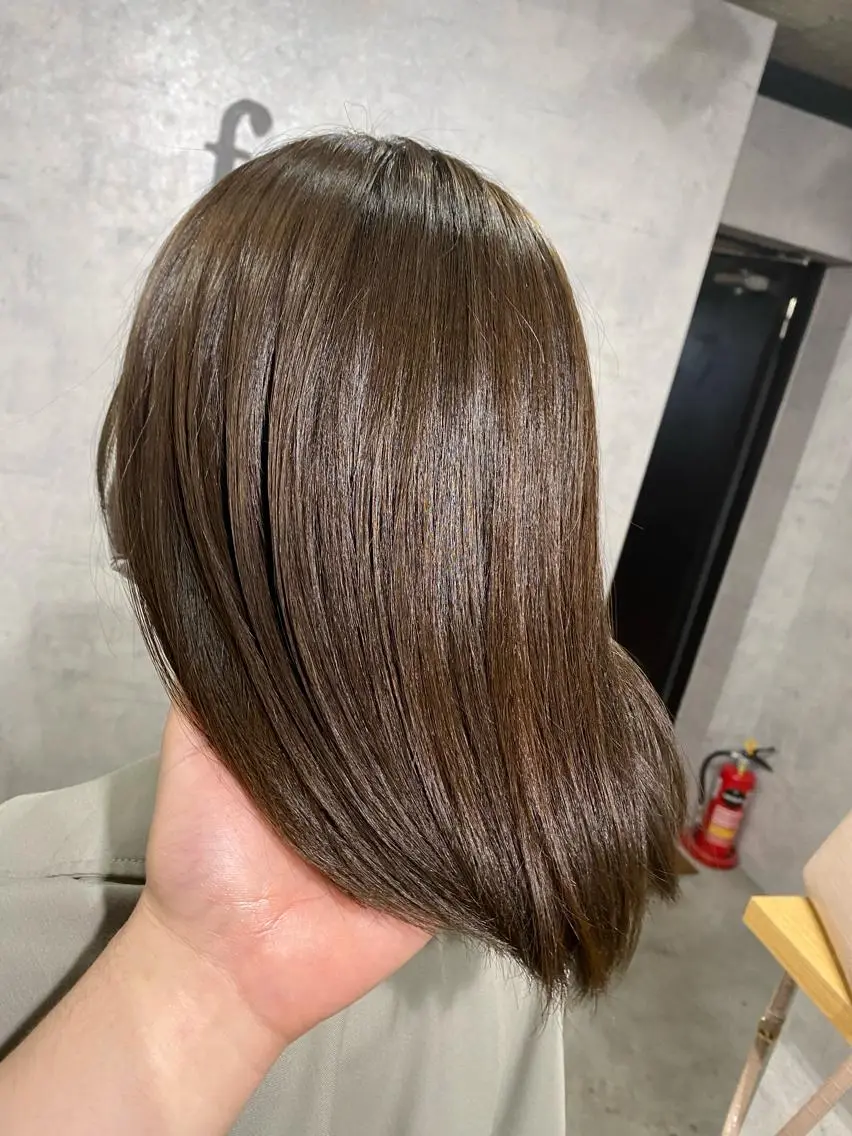 ミディアム カラー 髪質改善/レイヤー カット手塚奨のヘアスタイル