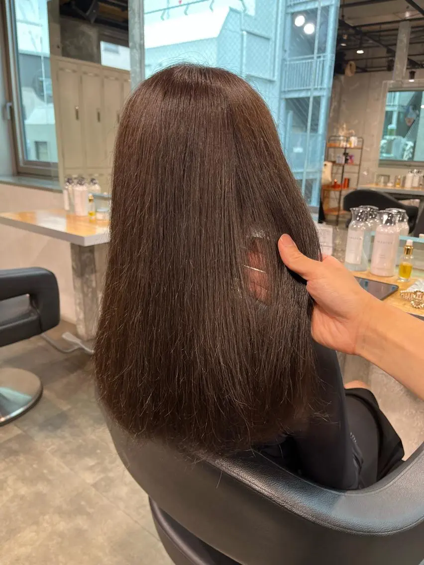 ロング カット ヘアカラー トリートメント ヘッドスパ ヘアセット 🪞透明感カラー🫧 縮毛矯正🥇かずきのヘアスタイル