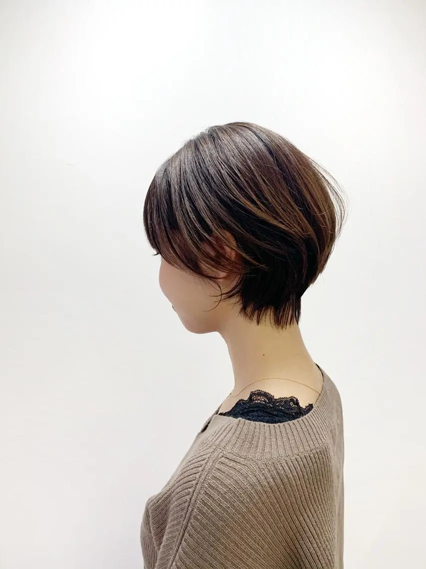 ショート カラー ショートボブ ボブ ショートヘア カット ヘアカラー トリートメント ボブ/大人ヘア k-two濱田のヘアスタイル