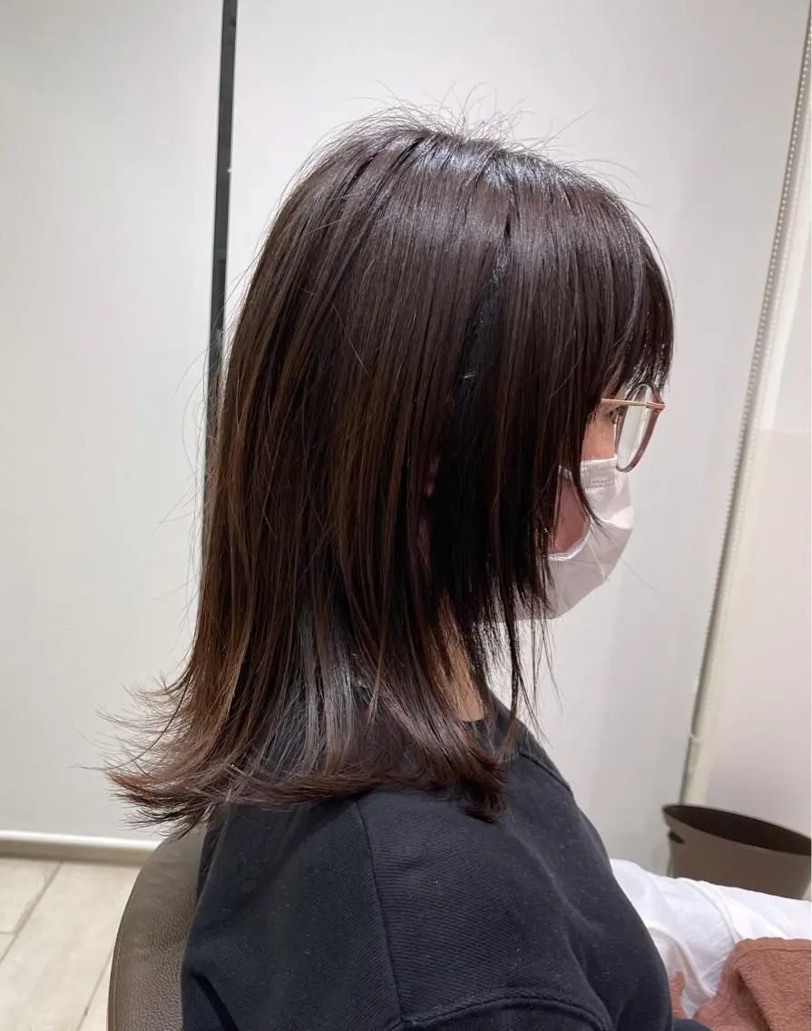 セミロング ワイドバング ウルフカット 🎀艶髪カラー🎀 Aiのヘアスタイル