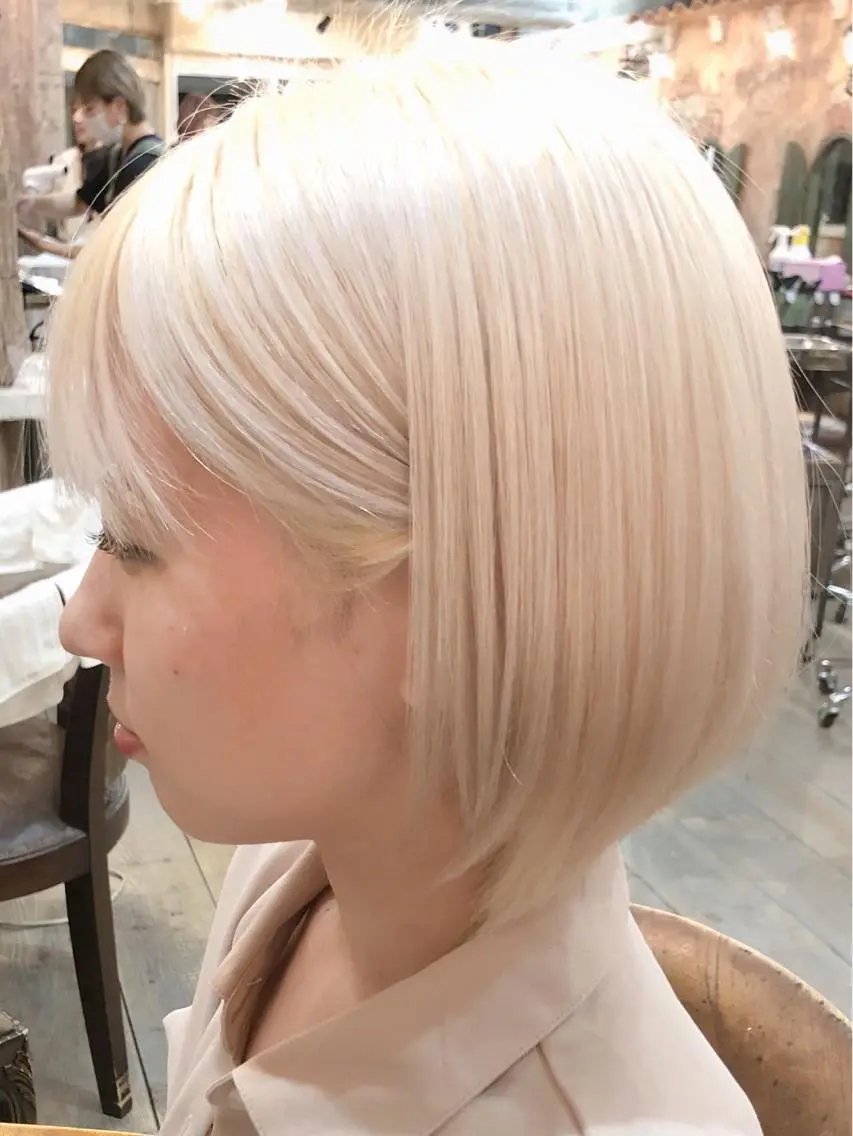 ショート カラー ショートヘア レイヤーカット ハッシュレイヤー特化のヘアスタイル